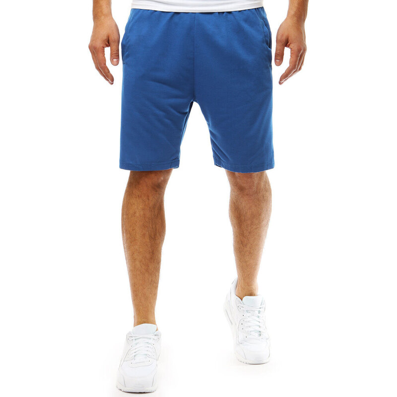 Pánske krátke teplákové šortky modré FashionStreet SX2391 68216318