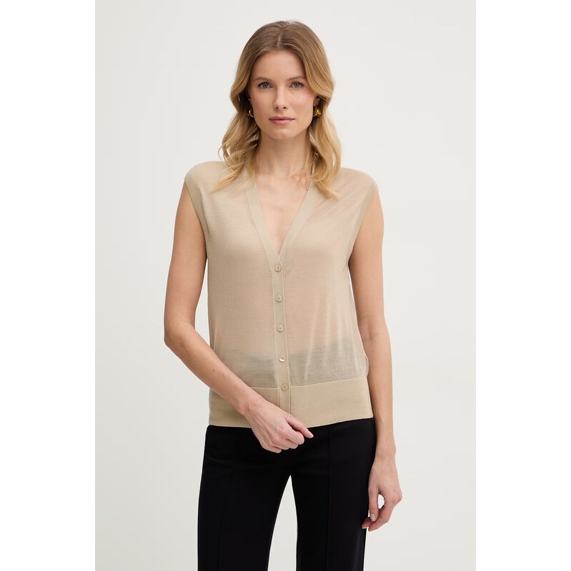 BOSS vesta dámska s prímesou vlny Fumi 68261427