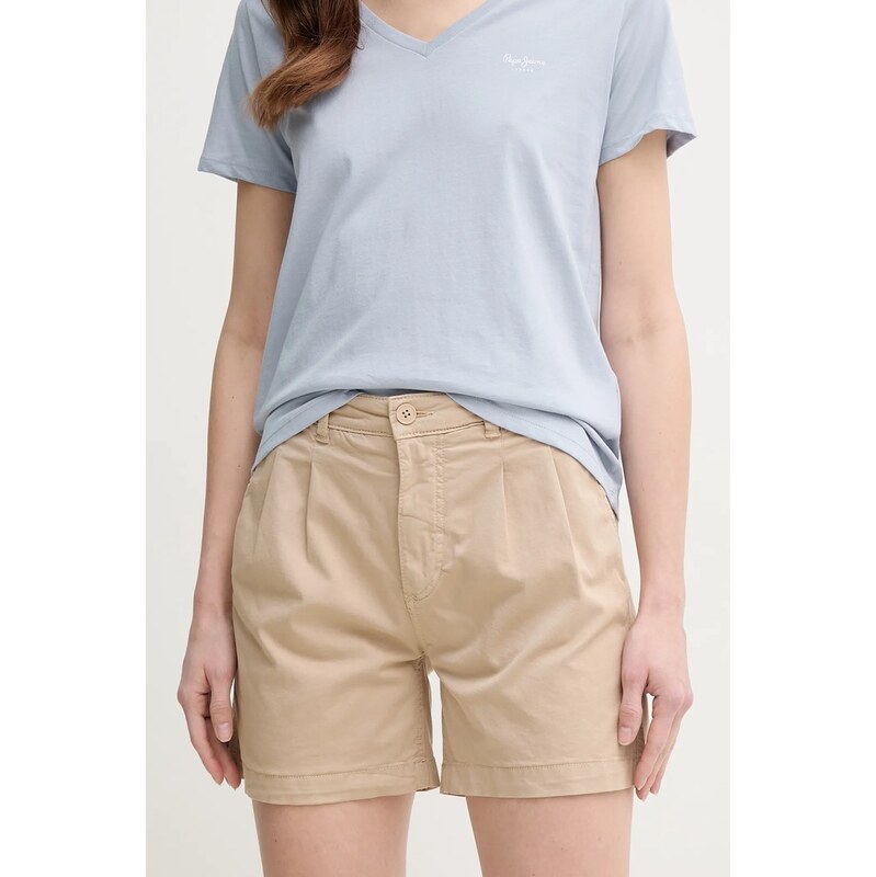Šortky Pepe Jeans MID WAIST REGULAR CHINO SHORT VANIA 62945844
