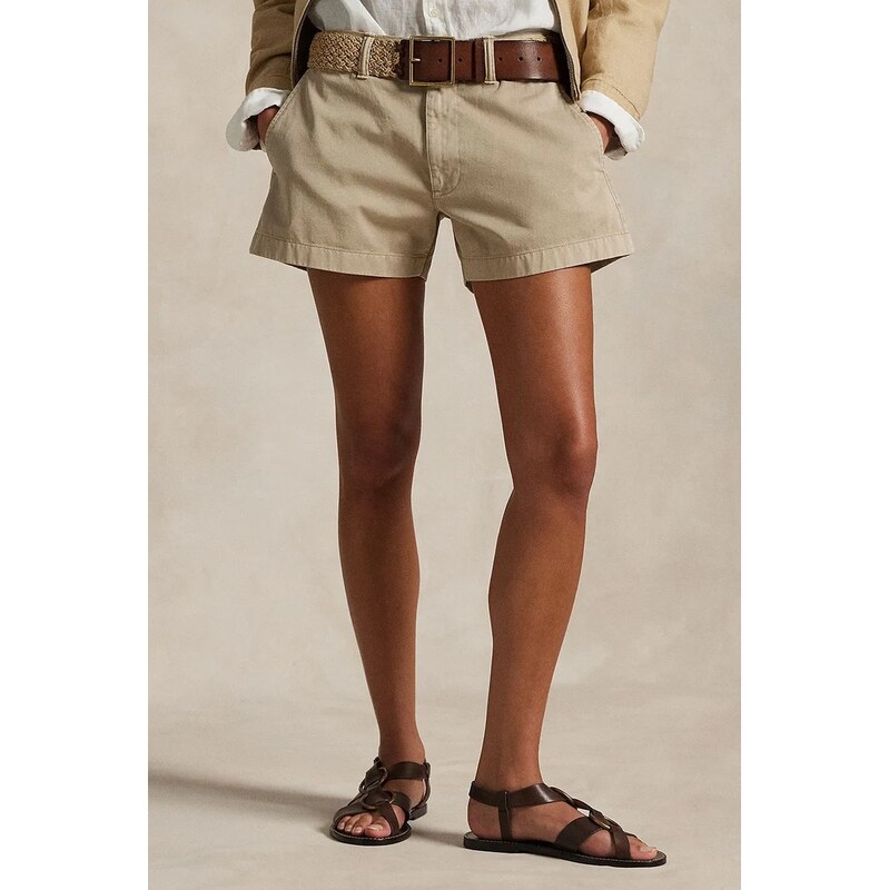 Polo Ralph Lauren šortky chino dámske bavlnené 63424343