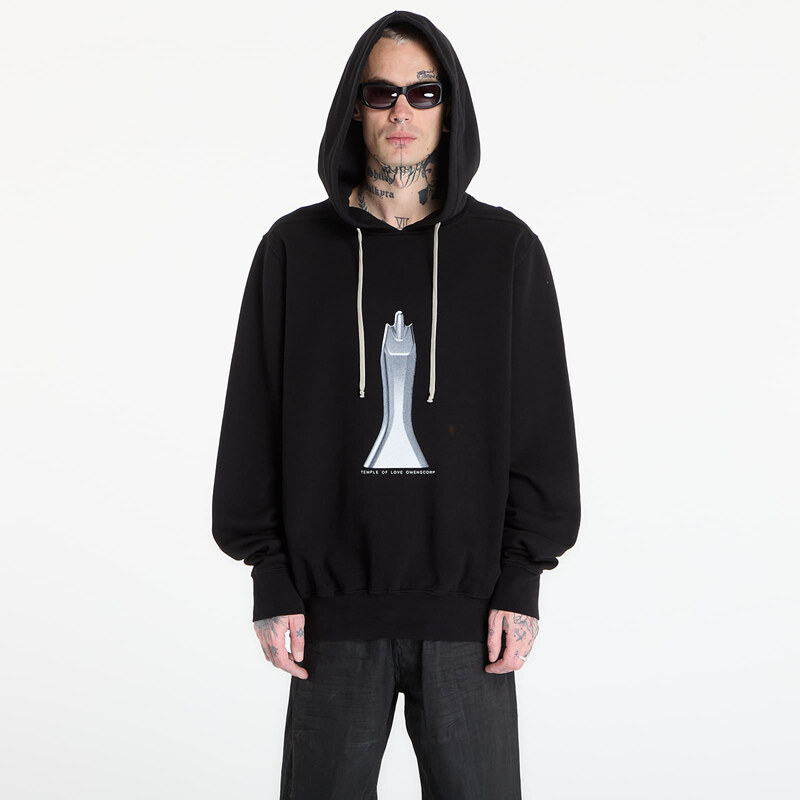 Mikina Rick Owens DRKSHDW Oversized Hoodie Black/ Milk M 68403152