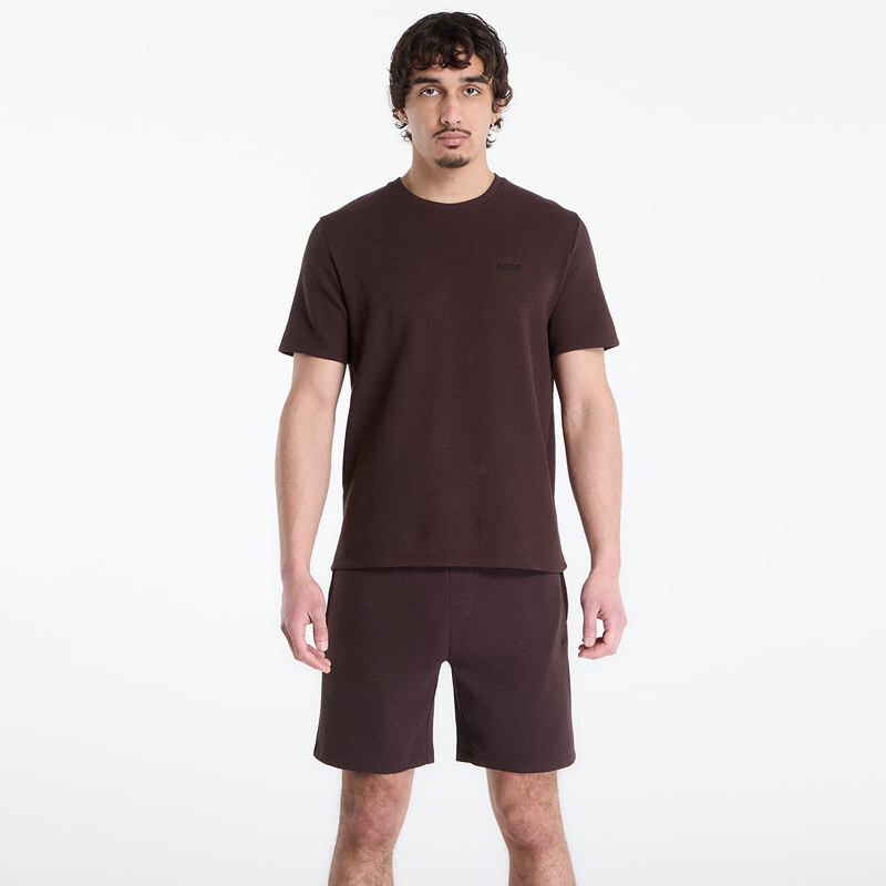 Tričko Hugo Boss Pyjama T-Shirt With Embroidered Logo Dark Brown L 68216922