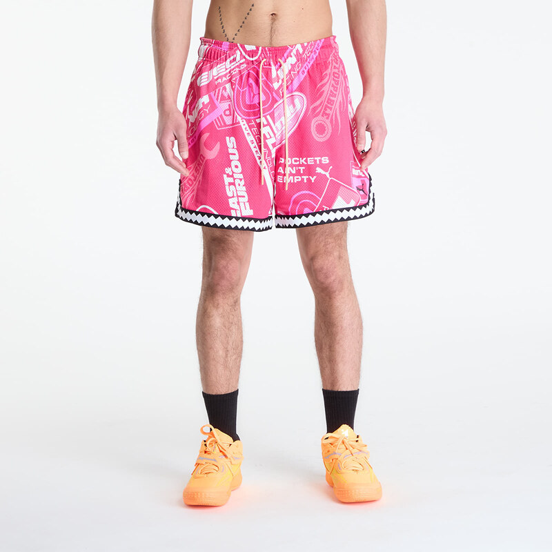 Šortky Puma x Fast & Furious Short Garnet Rose/ Aop L 67798341