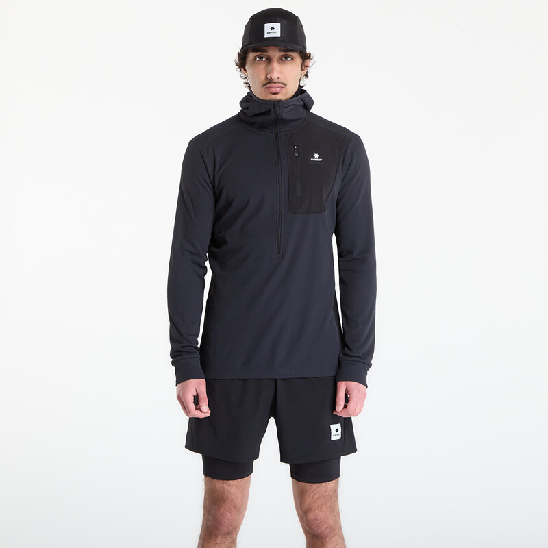 Mikina SAYSKY Combat Half Zip Fleece Hoodie Black M 68217215