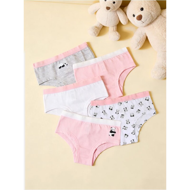 Sinsay - Súprava 5 nohavičiek - viacfarebná 67748113