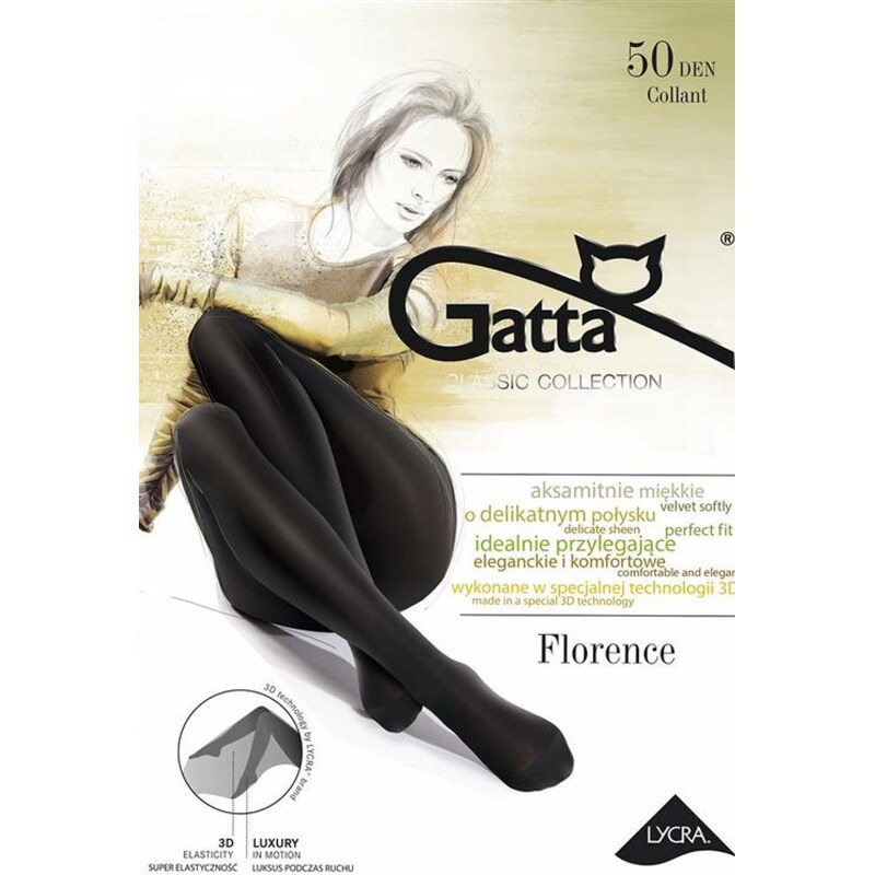 GATTA Dámske pančuchové nohavice Florence 50 62233605