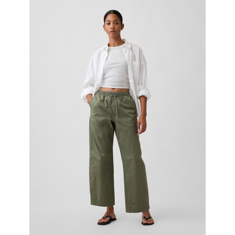 GAP dámske nohavice High Rise Easy Barrel Khakis 68296625