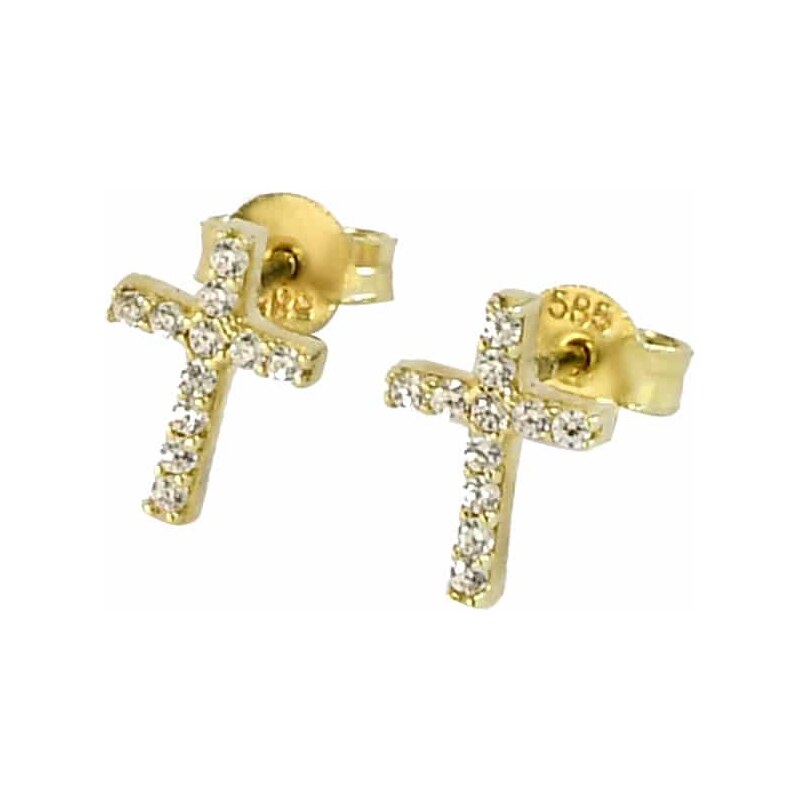 Zlaté náušnice Glare 1019 68218230