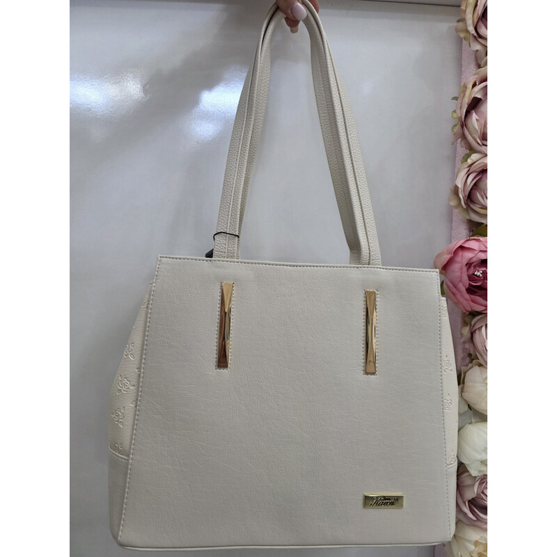 E-shop Katrins Fashion Dámska béžová kabelka na plece Karen