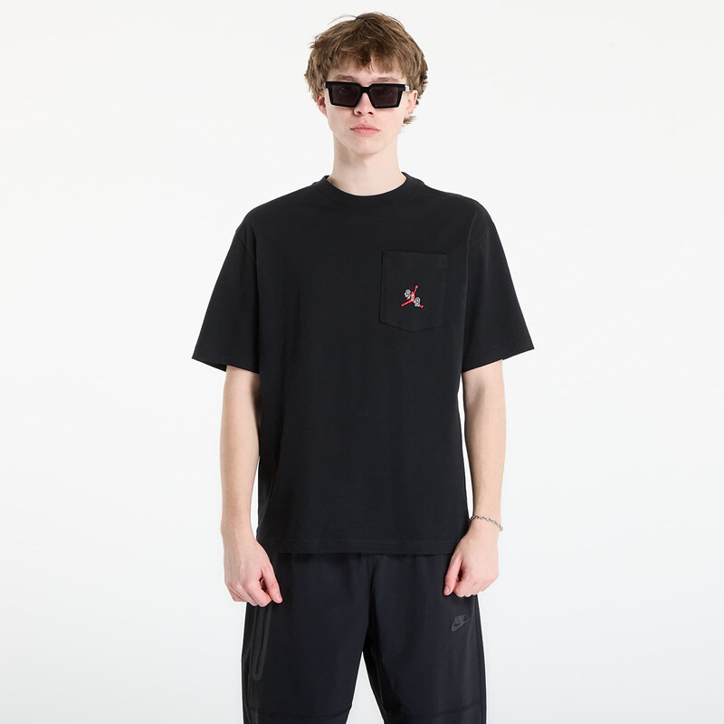 Tričko Jordan Mens T-Shirt Black/ Gym Red XXL 68218813