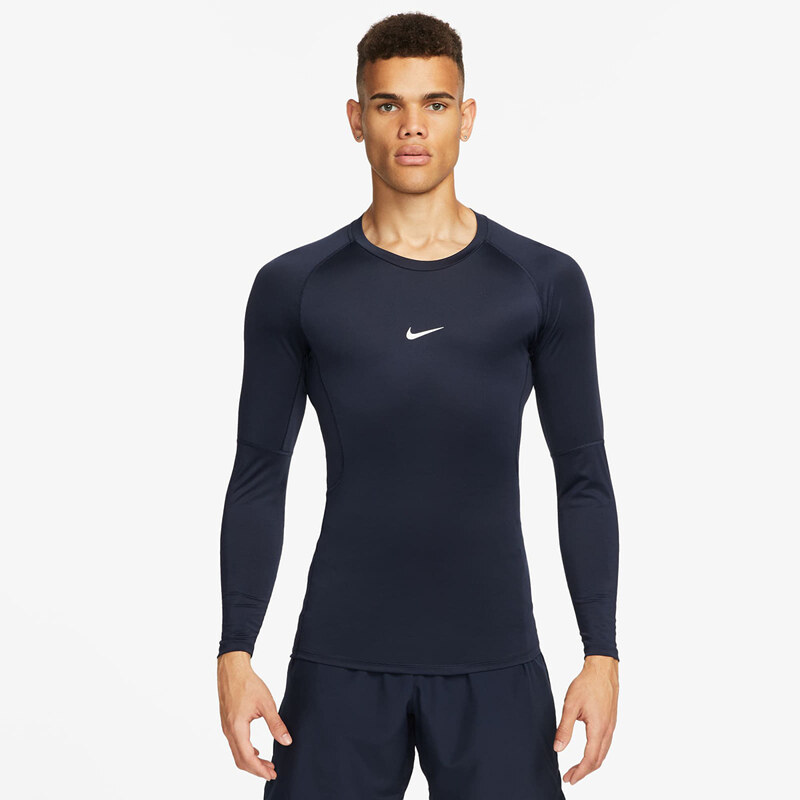 Tričko Nike Pro Mens Dri-FIT Tight Long-Sleeve Fitness Top Obsidian/ 68218780