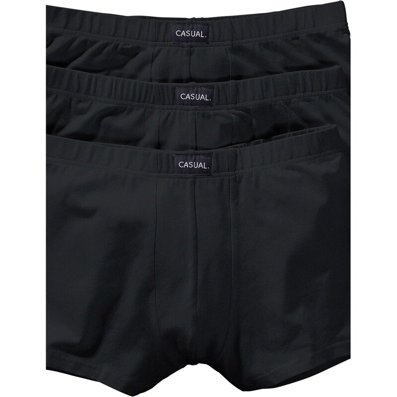 bonprix Boxerky s bavlnou (3 ks), farba čierna 44733986