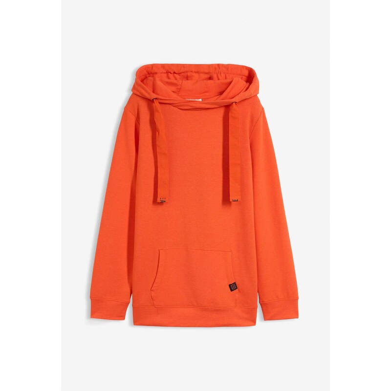 bonprix Mäkká mikina s viskózou, farba oranžová 44948478
