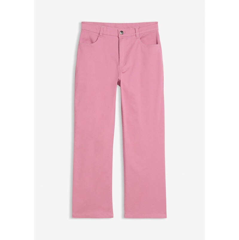 bonprix Twillové nohavice, cropped, z elastického bavlneného mixu, 68219355