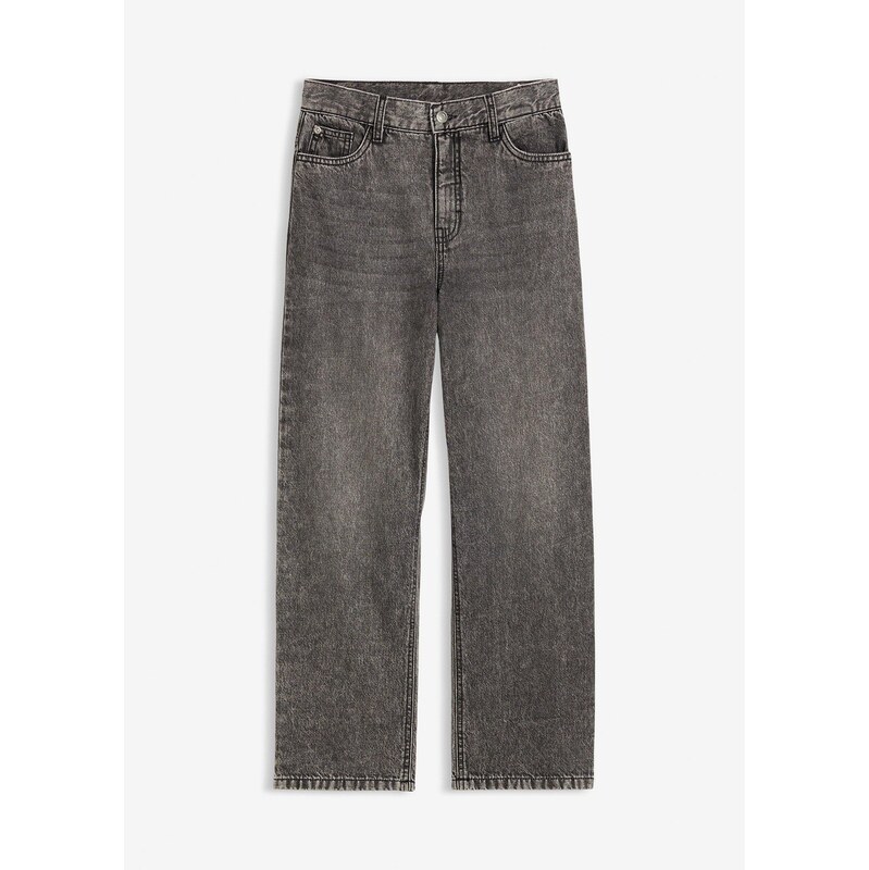 bonprix Džínsy, rovné, Extra Loose Fit, prestaviteľný pás, farba 68219372