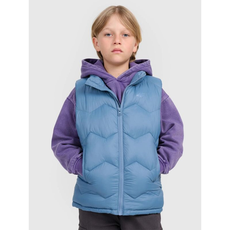 Chlapčenské páperové tričko bez rukávov so syntetickou výplňou 4F 68219920