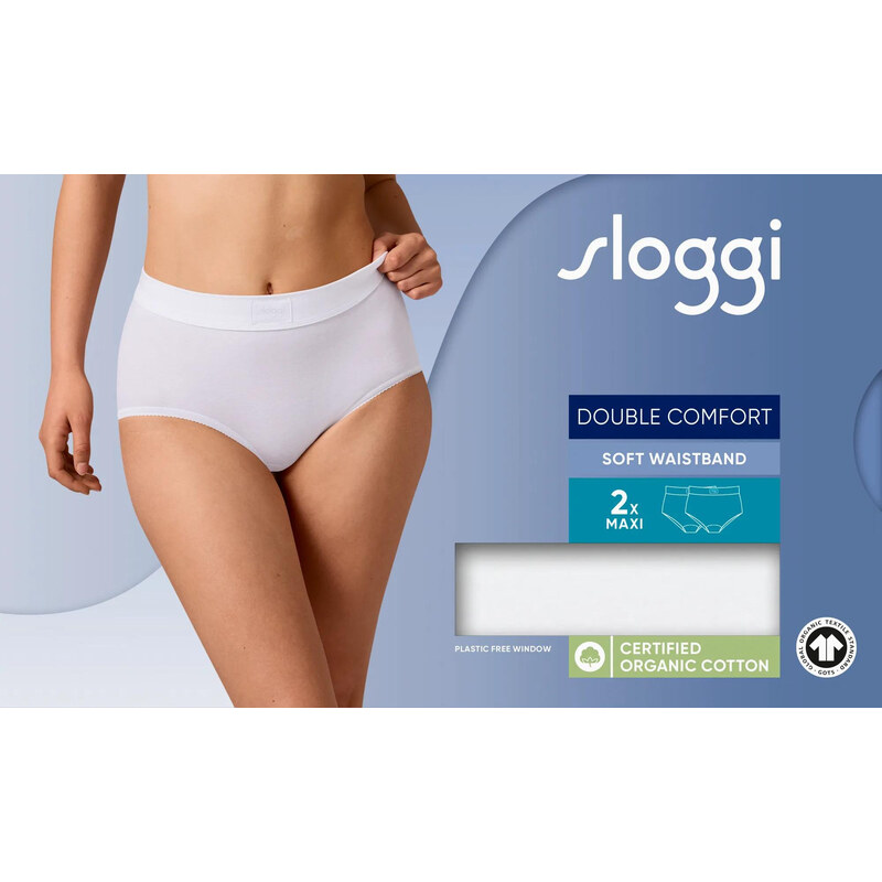 sloggi Double Comfort T Maxi 2P - WHITE - SLOGGI WHITE - SLOGGI 68220075