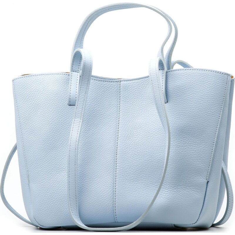 Blaire Kožená kabelka Lea svetlo modrá 68220397