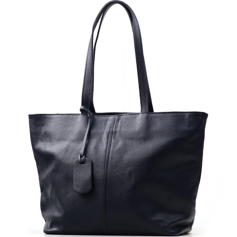 Blaire Kožená kabelka Lidia tmavo modrá 68220401