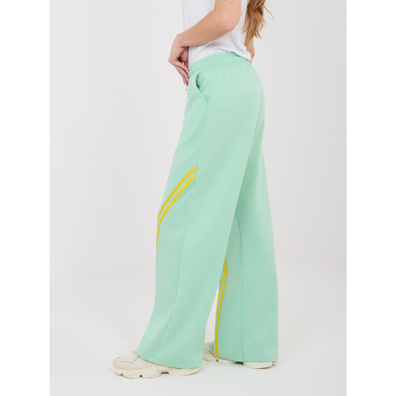 RUE PARIS Mätové teplákové nohavice s lampasmi 68241690