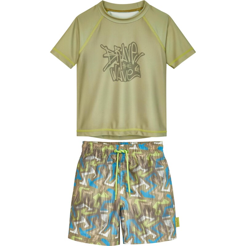 PLAYSHOES Ochrana proti UV žiareniu Wave azúrová / olivová / 69509775