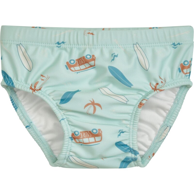 PLAYSHOES Plavky Surf-Bus modrá / hnedá / mätová / biela 68244210