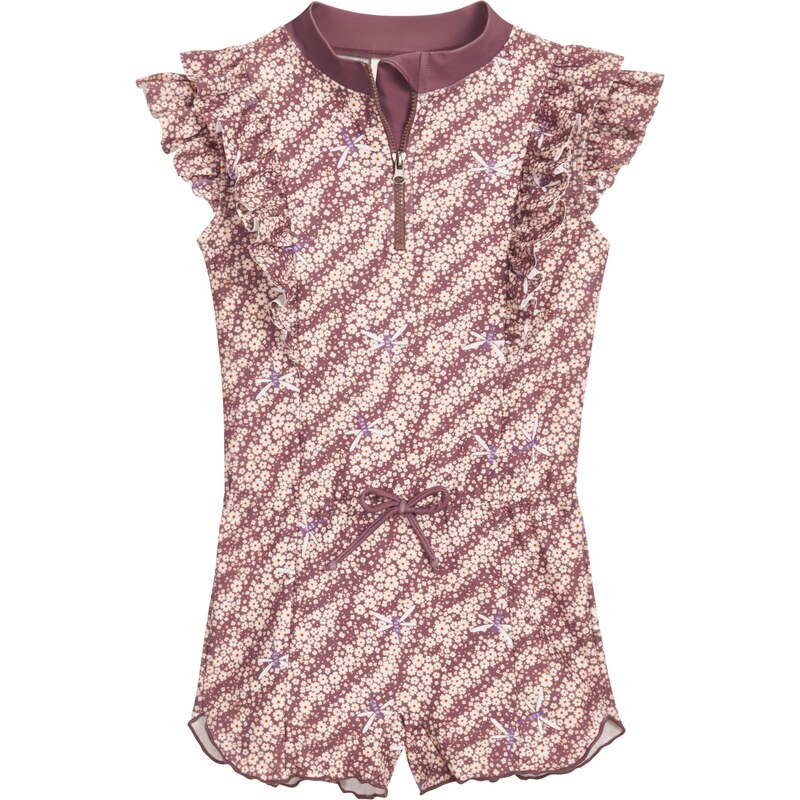 PLAYSHOES Jednodielne plavky svetlobéžová / modrofialová / černicová 68244219