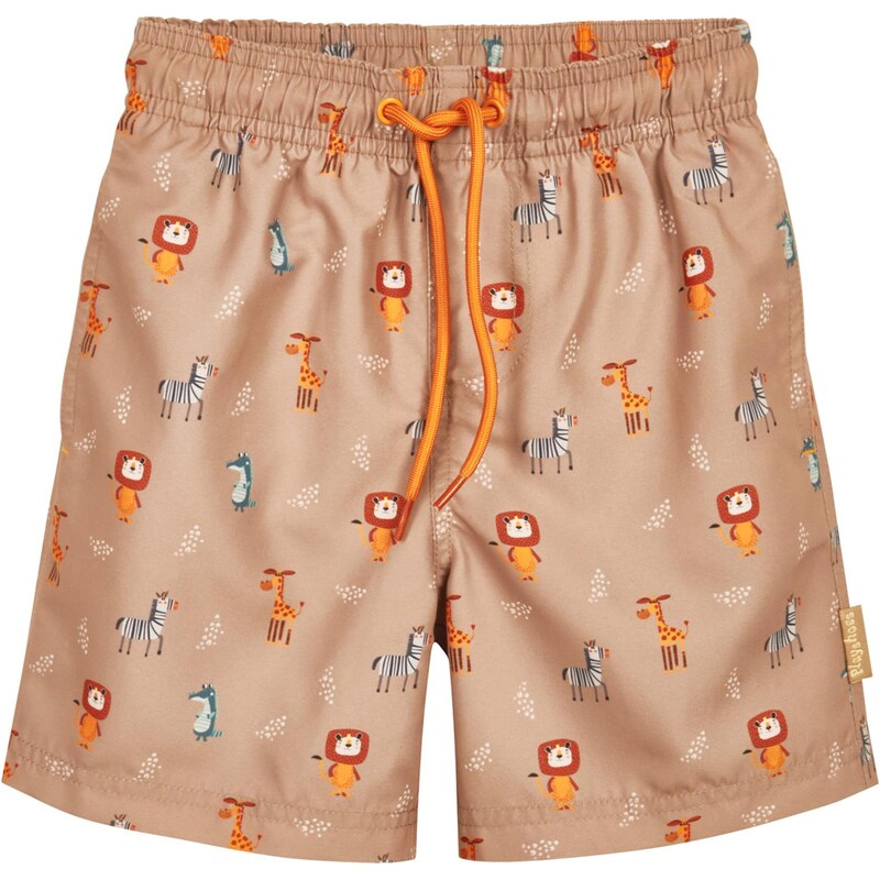 PLAYSHOES Plavecké šortky kapučíno / oranžová / čierna / biela 68244257