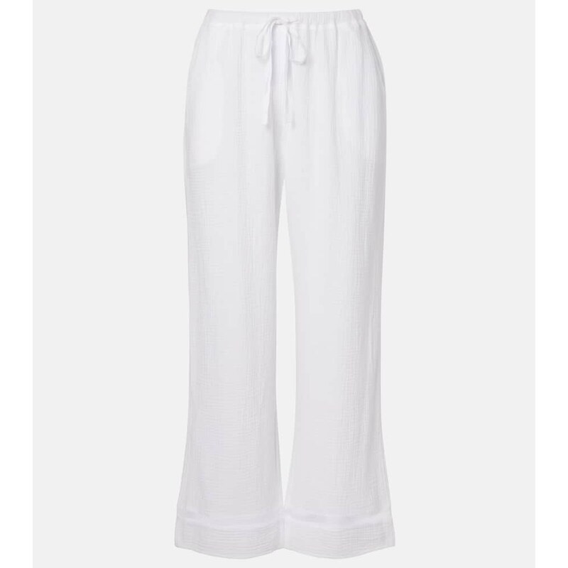 Velvet Calia cotton muslin wide-leg pants 68287511