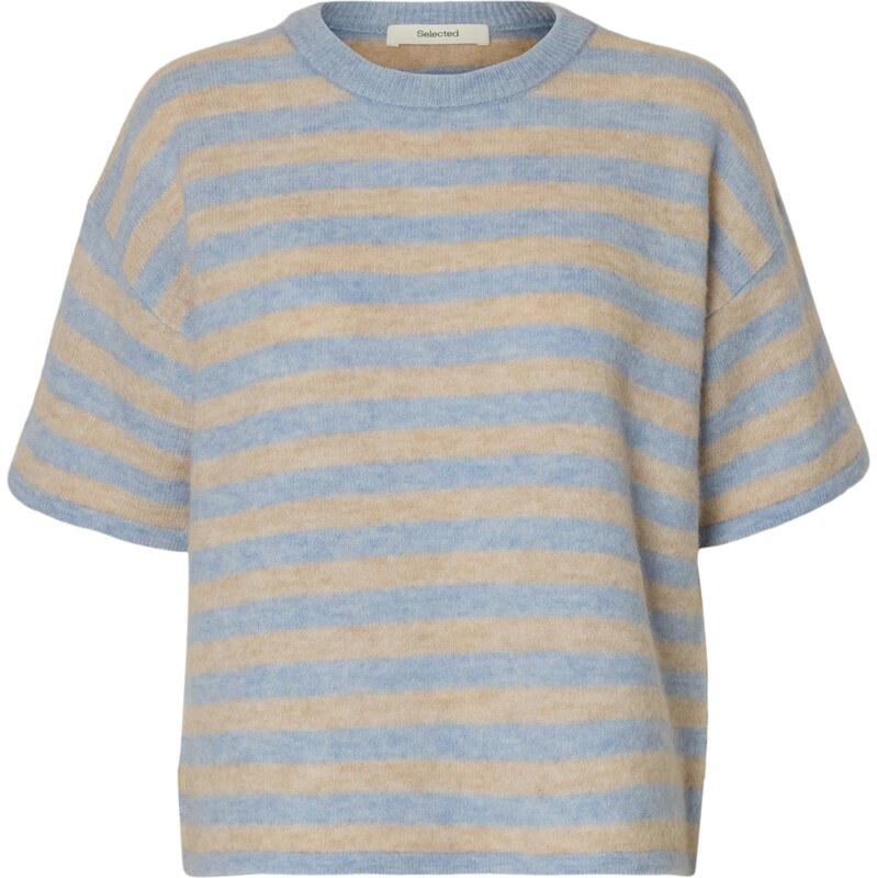 SELECTED Sveter SLFLulu farba ťavej srsti / svetlobéžová 68260582