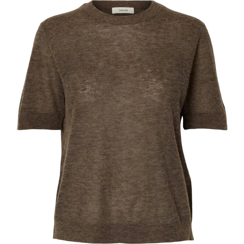 SELECTED Sveter SLFShirley čokoládová 68260612