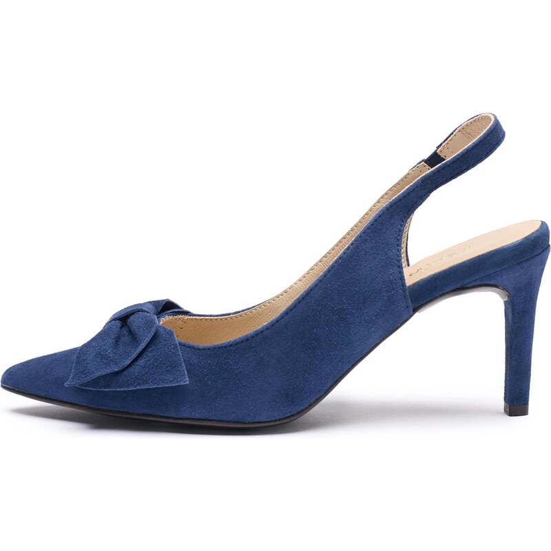 RYŁKO Lodičky s otvorenou pätou tmavohnedá 68260632