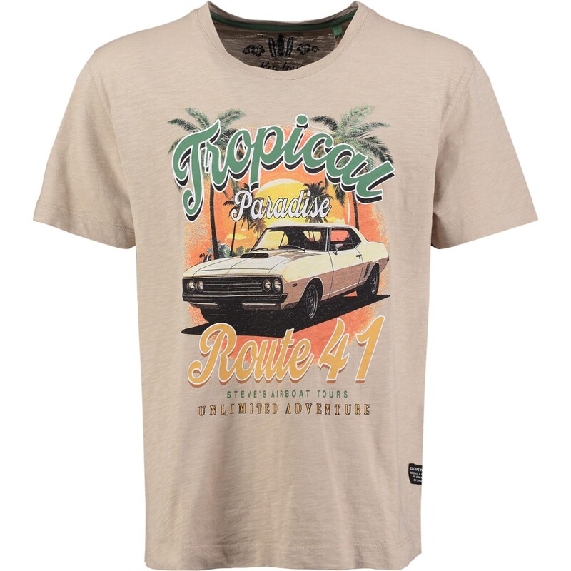 Key Largo Tričko KL Paradise tmavobéžová 68260726