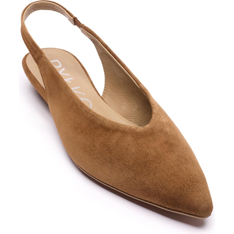 RYŁKO Lodičky s otvorenou pätou hnedá 68260753