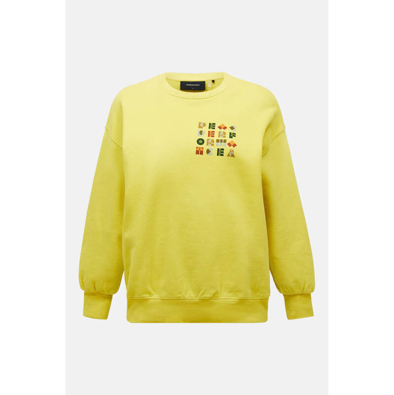 MIKINA PEAK PERFORMANCE W TERRY GRAPHIC CREW 68237907