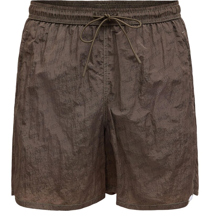 DIESEL Plavecké šortky SPORT-41-UTLT hnedá / čierna 68260858