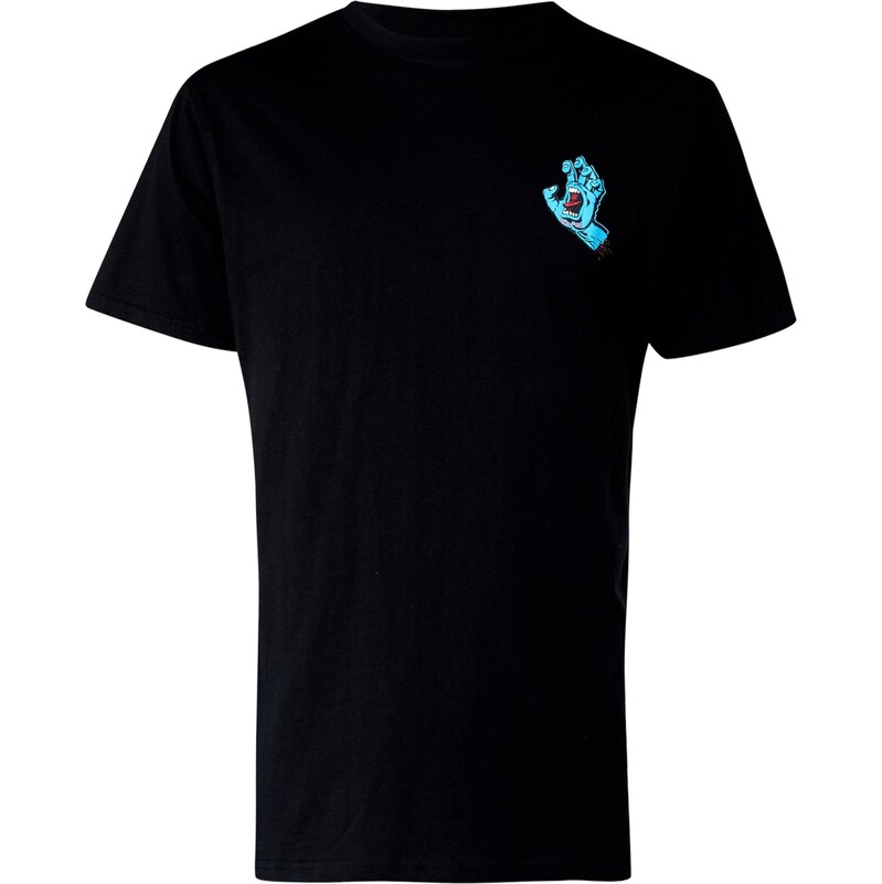 Santa Cruz Tričko Screaming Hand neónovo modrá / tmavočervená / čierna 68260861