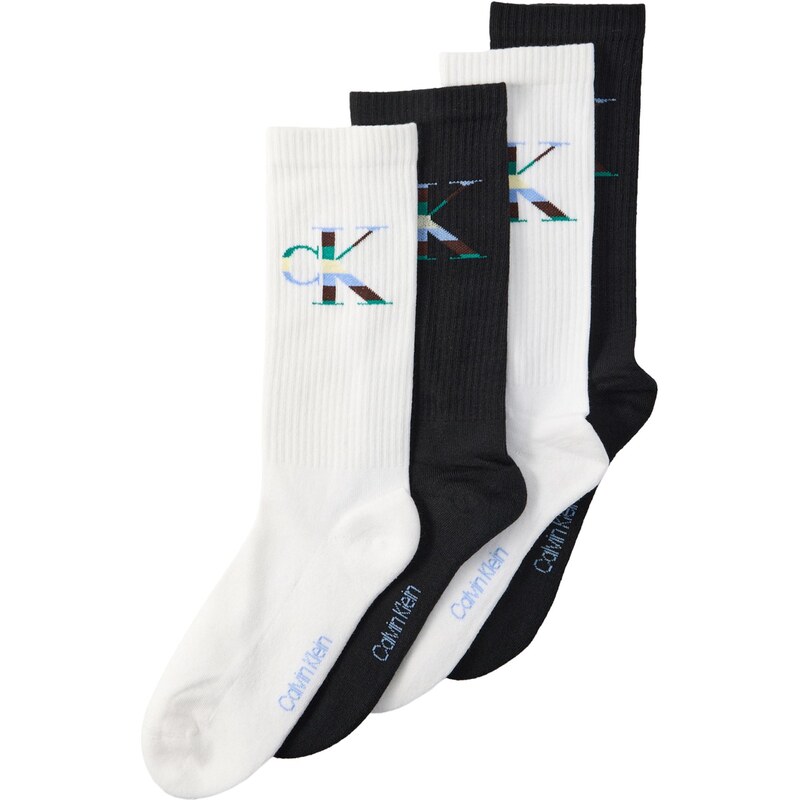 Calvin Klein Underwear Ponožky svetlomodrá / smaragdová / čierna / 68260995