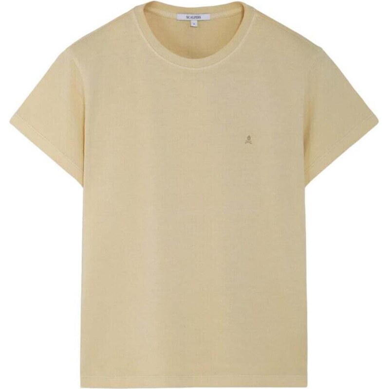 Scalpers Tričko Skull svetložltá 68261017