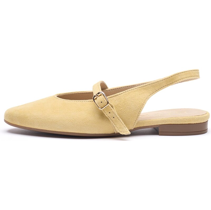 RYŁKO Lodičky s otvorenou pätou žltá 68261081