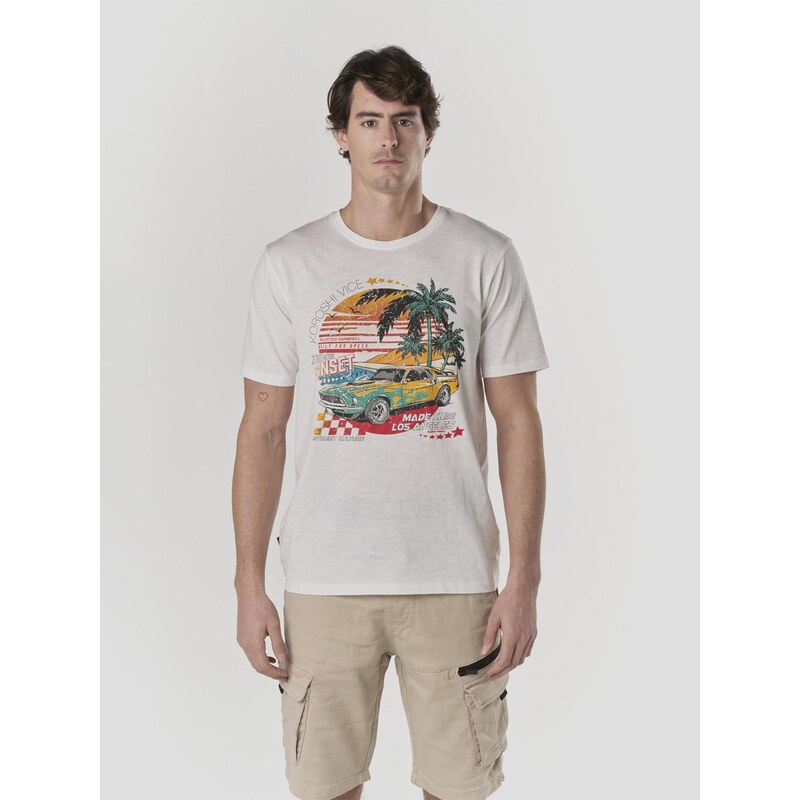 KOROSHI Tričko zmiešané farby / biela 68261086