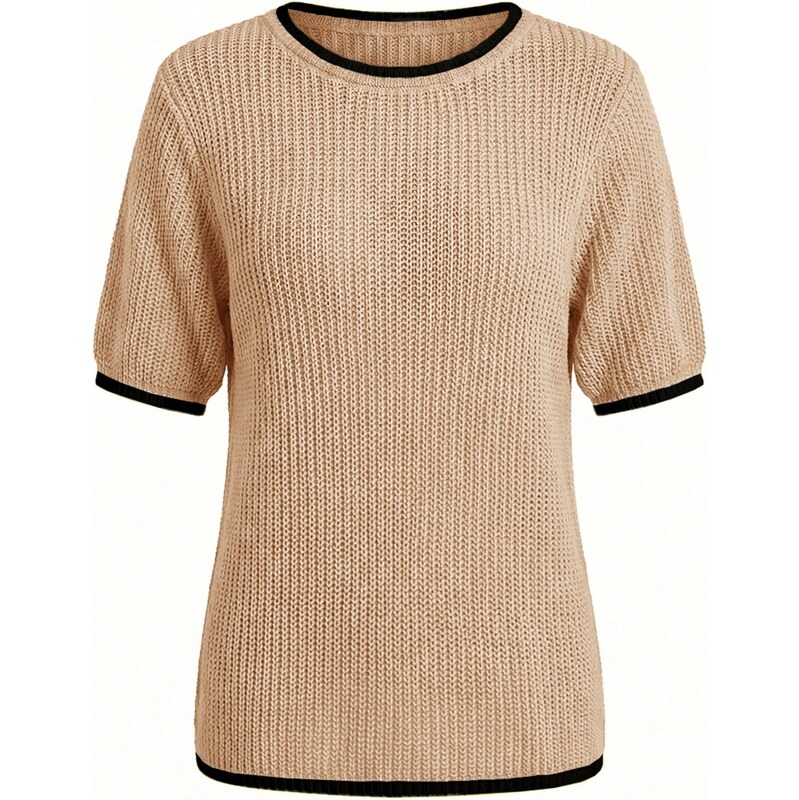 Imily Bela Sveter marhuľová / čierna 68261174