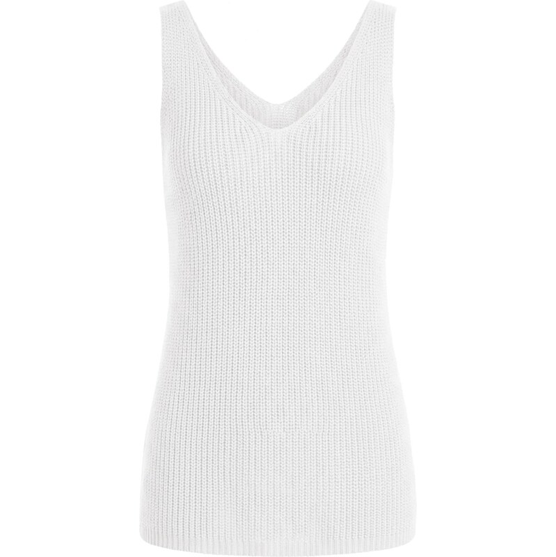 Imily Bela Vyšívaný top biela 68261195