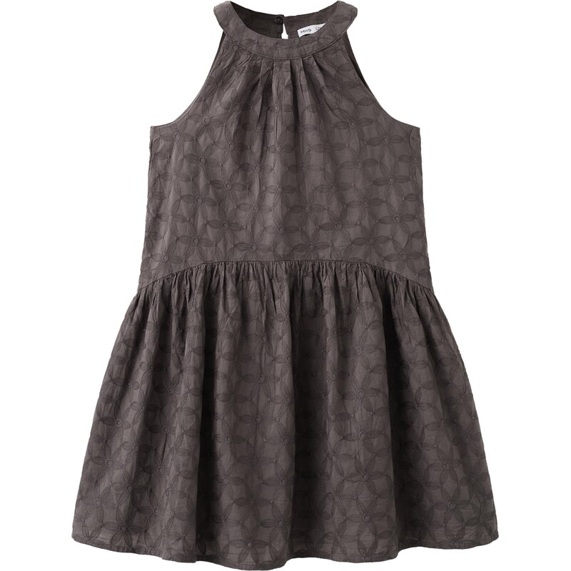 MANGO KIDS Šaty Zoe čokoládová / čierna 68261441