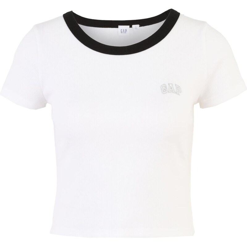 Gap Tall Tričko svetlosivá / čierna / biela 68261496