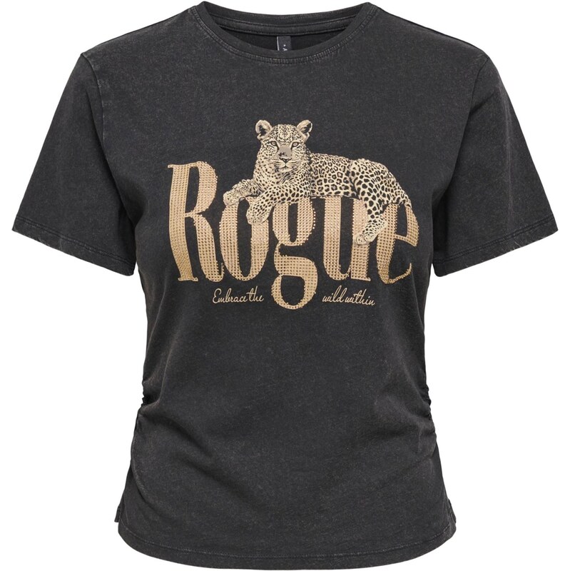 ONLY Tričko ONLLUCY svetlohnedá / čierna 68261699