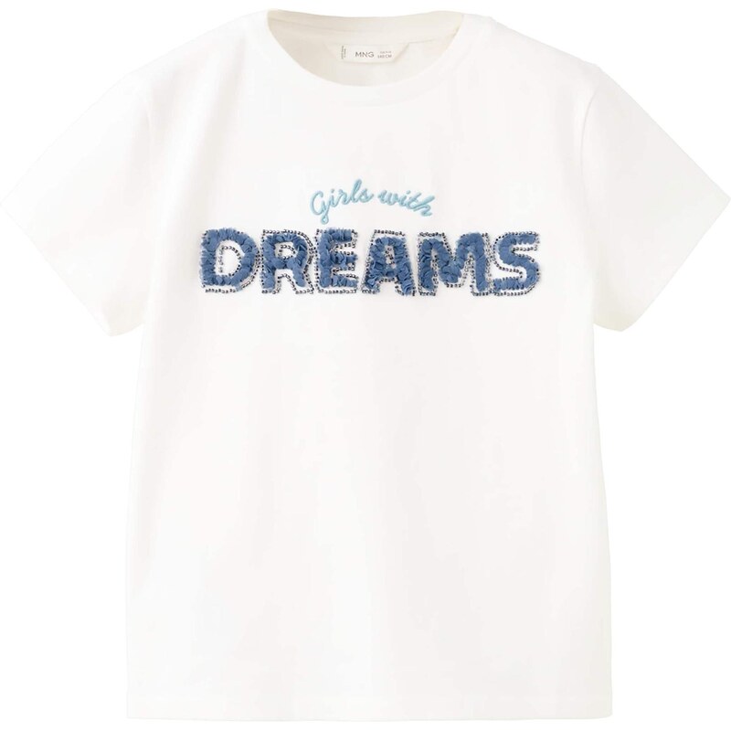 MANGO KIDS Tričko DREAMS námornícka modrá / svetlomodrá / šedobiela 68261697