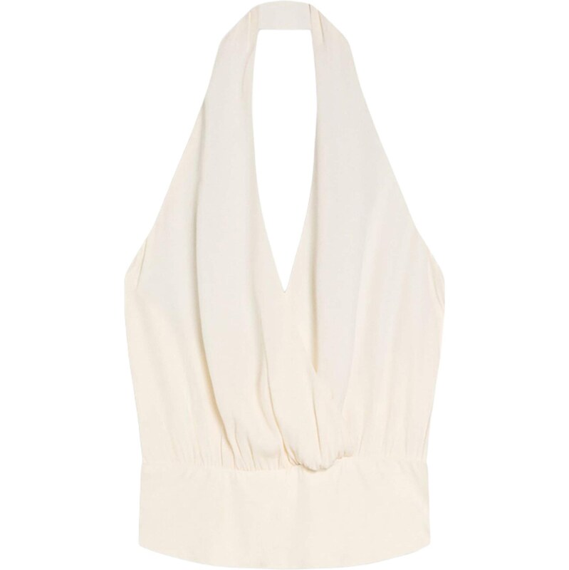 Bershka Top nebielená 68261865