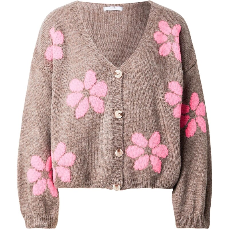 Hailys Kardigán Fl44ower tmavobéžová / svetloružová 68261861