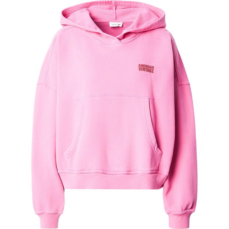 AMERICAN VINTAGE Mikina PLIZZY purpurová / rosé 68262007
